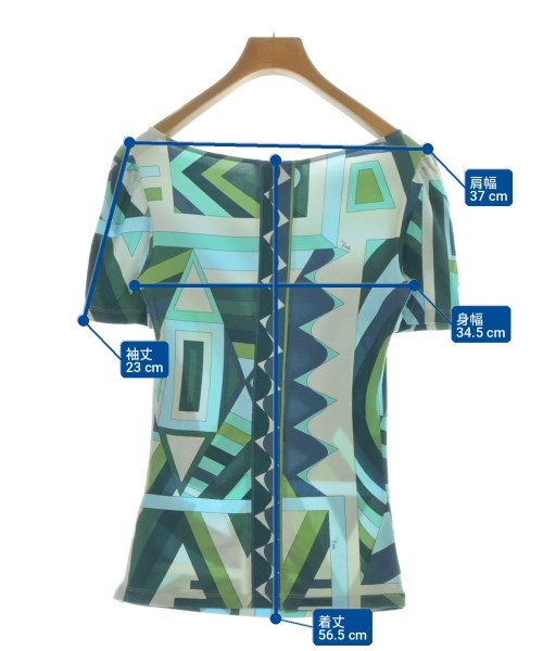 EMILIO PUCCI（エミリオプッチ）Tシャツ・カットソー 緑 サイズ:40(M位) レディース/2200704118065