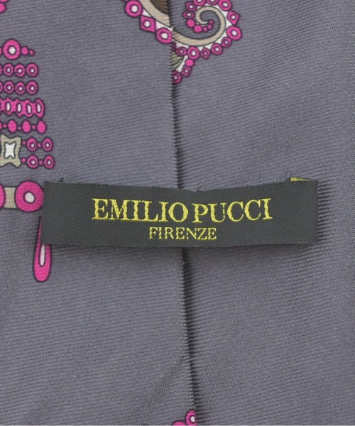EMILIO PUCCI（エミリオプッチ）ネクタイ グレー サイズ:- メンズ/2200704604339