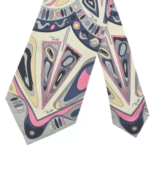 EMILIO PUCCI（エミリオプッチ）ネクタイ 白 サイズ:- メンズ/2200704604360