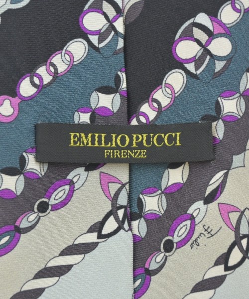 EMILIO PUCCI（エミリオプッチ）ネクタイ 黒 サイズ:- メンズ/2200704604735