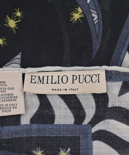 EMILIO PUCCI（エミリオプッチ）ストール 黒 サイズ:- レディース/2200705408554