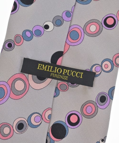 EMILIO PUCCI（エミリオプッチ）ネクタイ グレー サイズ:- メンズ/2200707483580