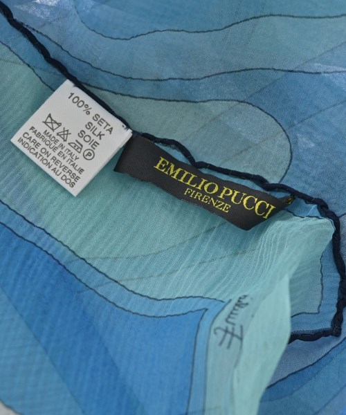 EMILIO PUCCI（エミリオプッチ）ストール 青 サイズ:- レディース/2200709313038