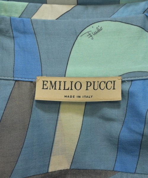 EMILIO PUCCI（エミリオプッチ）ブラウス 青 サイズ:36(XS位) レディース/2200669412130