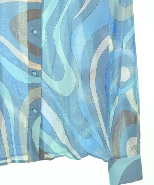 EMILIO PUCCI（エミリオプッチ）ブラウス 青 サイズ:36(XS位) レディース/2200669412130