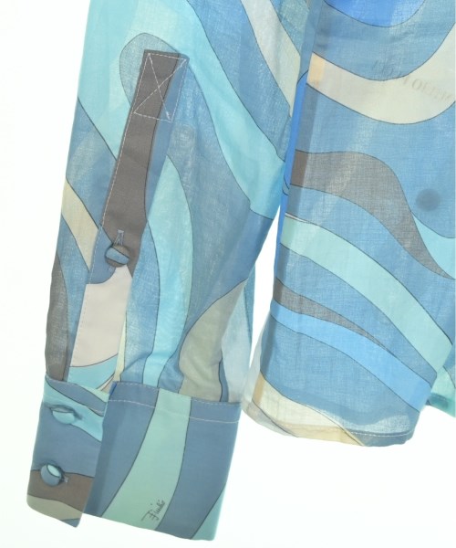 EMILIO PUCCI（エミリオプッチ）ブラウス 青 サイズ:36(XS位) レディース/2200669412130