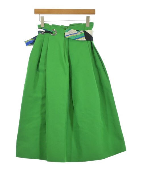 EMILIO PUCCI（エミリオプッチ）ロング・マキシ丈スカート 緑 サイズ:40(M位) レディース/2200734508409