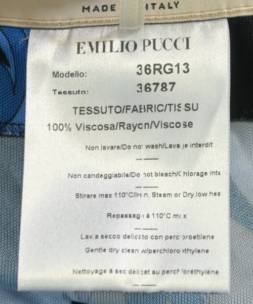EMILIO PUCCI（エミリオプッチ）ワンピース 青 サイズ:38(S位) レディース/2200720448061