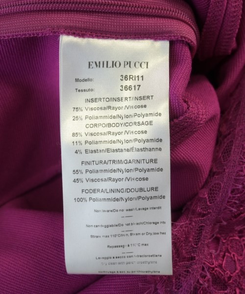 EMILIO PUCCI（エミリオプッチ）ワンピース ピンク サイズ:36(XS位) レディース/2200726860072