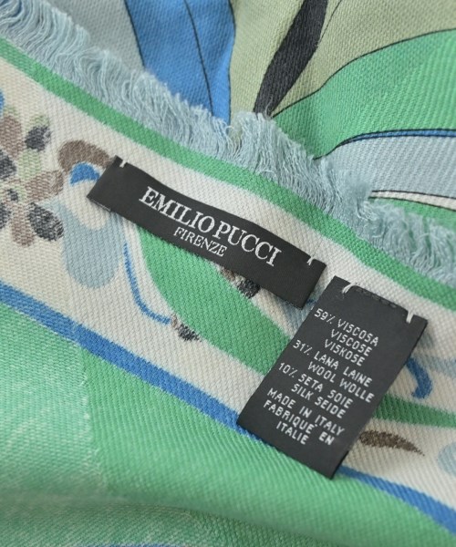 EMILIO PUCCI（エミリオプッチ）ストール 緑 サイズ:- レディース/2200711845381