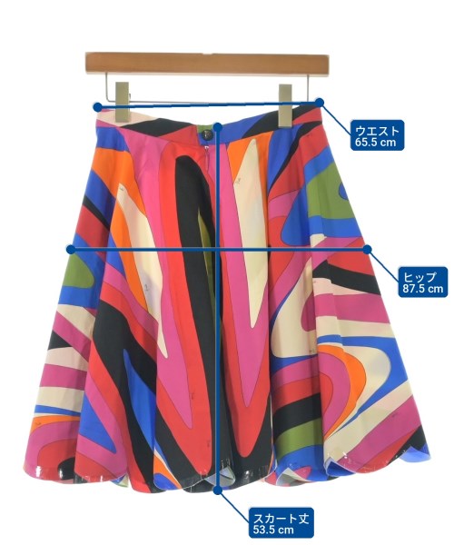 EMILIO PUCCI（エミリオプッチ）ひざ丈スカート 赤 サイズ:42(M位) レディース/2200728441088