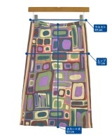 EMILIO PUCCI（エミリオプッチ）ひざ丈スカート その他（柄物・カラフル） サイズ:40(M位) レディース/2200685853078