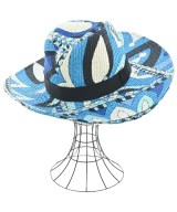 EMILIO PUCCI（エミリオプッチ）ストローハット 青 サイズ:2 レディース/2200687339082