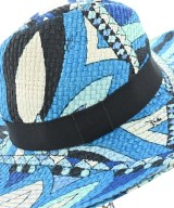 EMILIO PUCCI（エミリオプッチ）ストローハット 青 サイズ:2 レディース/2200687339082