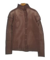 ISSEY MIYAKE（イッセイミヤケ）カジュアルシャツ 茶 サイズ:2(M位) レディース/2200621566116