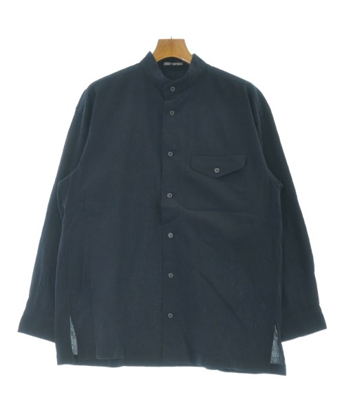 ISSEY MIYAKE(イッセイミヤケ)カジュアルシャツ 紺 サイズ:M/2200640768034