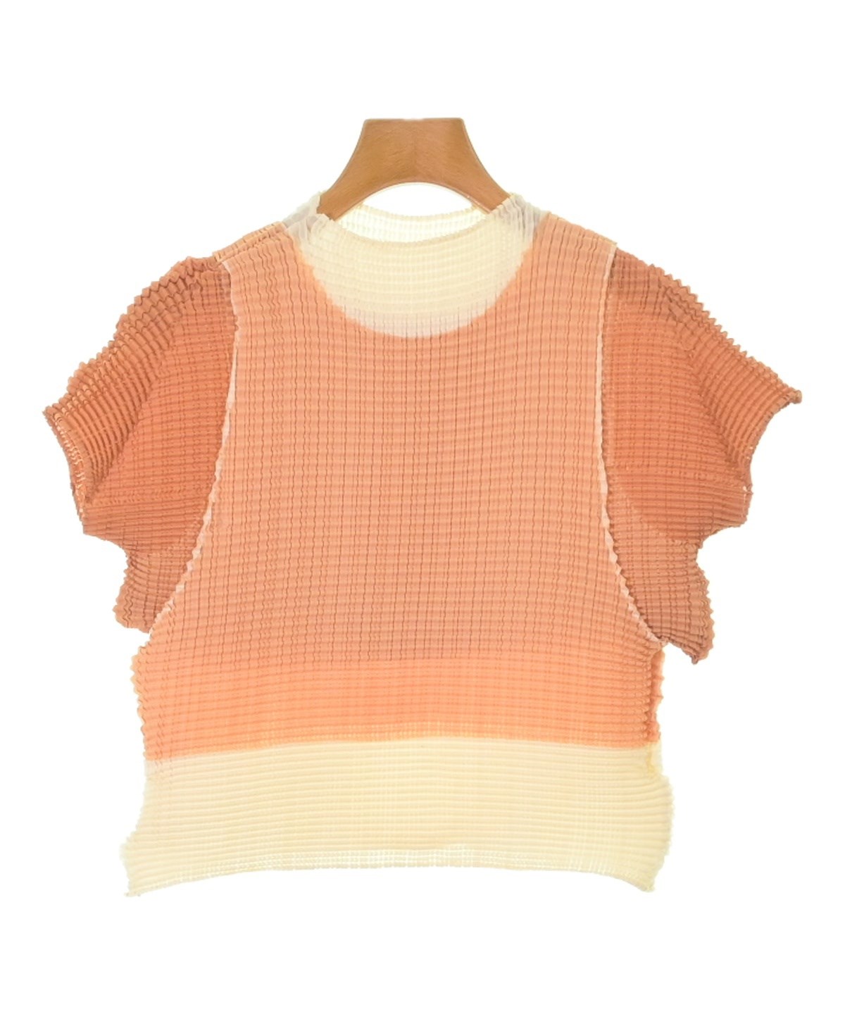 ISSEY MIYAKE（イッセイミヤケ）ブラウス オレンジ サイズ:2(M位