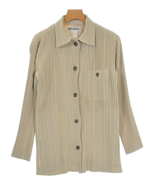 ISSEY MIYAKE(イッセイミヤケ)カジュアルジャケット ベージュ サイズ:L/2200642348067
