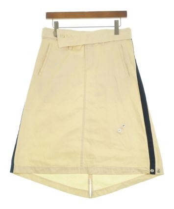 ISSEY MIYAKE ひざ丈スカート キャメル 2011525Y0036 ISSEY MIYAKE(イッセイミヤケ)ひざ丈スカート 白 サイズ:3(L位