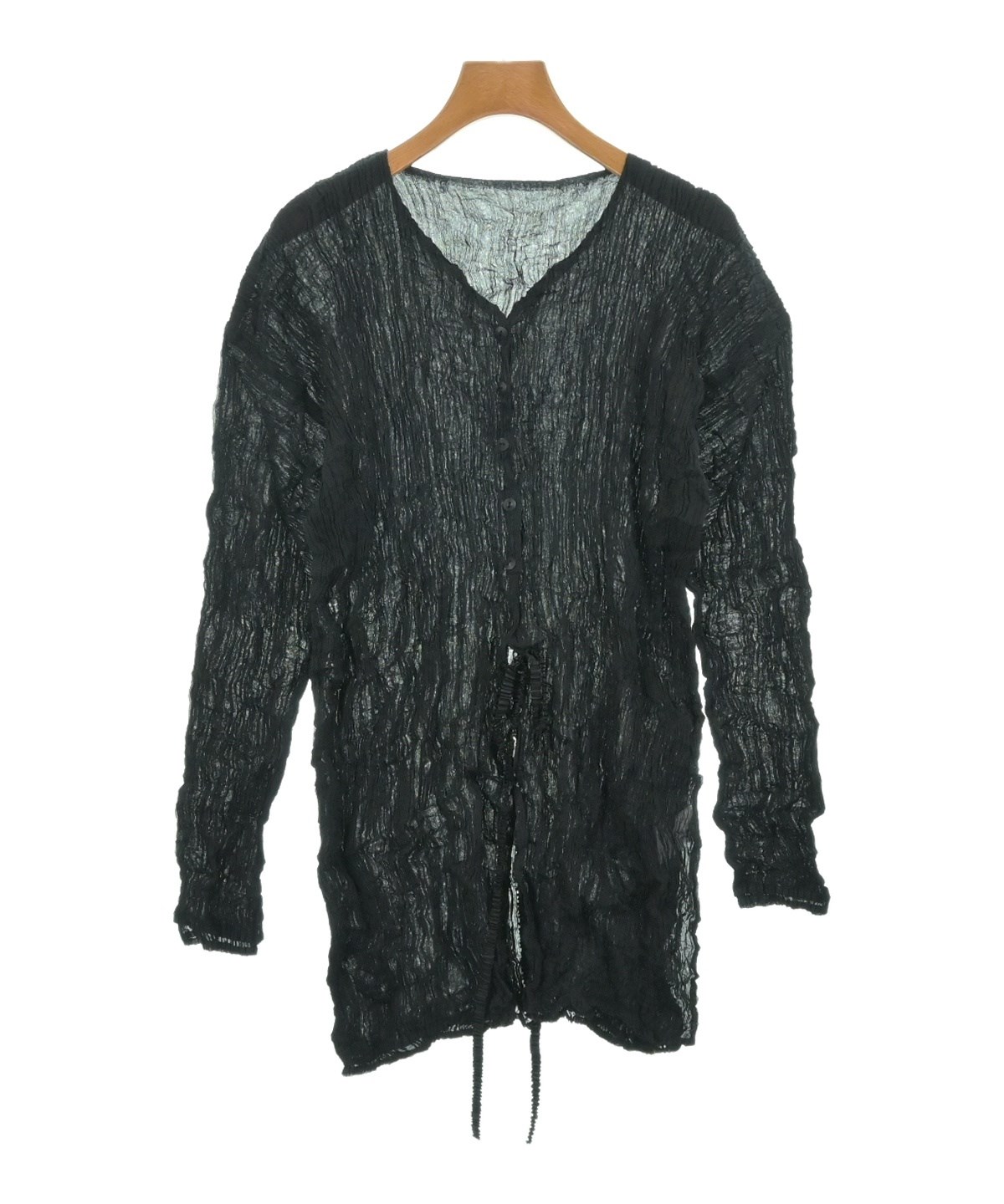 me ISSEY MIYAKE（ミーイッセイミヤケ）ブラウス 黒 サイズ:-(XS