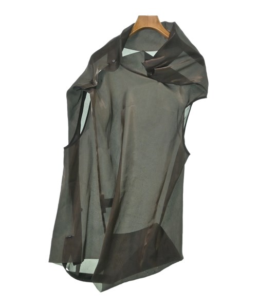 ISSEY MIYAKE（イッセイミヤケ）ブラウス 茶 サイズ:2(M位) レディース/2200629353022