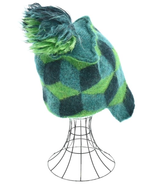 ISSEY MIYAKE（イッセイミヤケ）ニットキャップ・ビーニー 緑 サイズ:- レディース/2200630376058