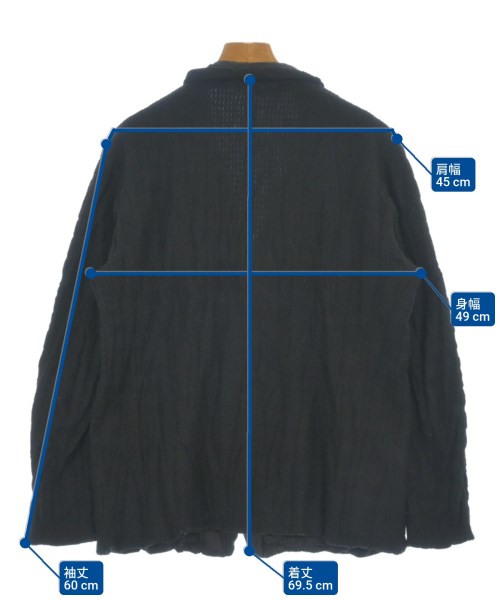 ISSEY MIYAKE MEN（イッセイ　ミヤケ　メン）カジュアルジャケット 黒 サイズ:1(S位) メンズ/2200617160014