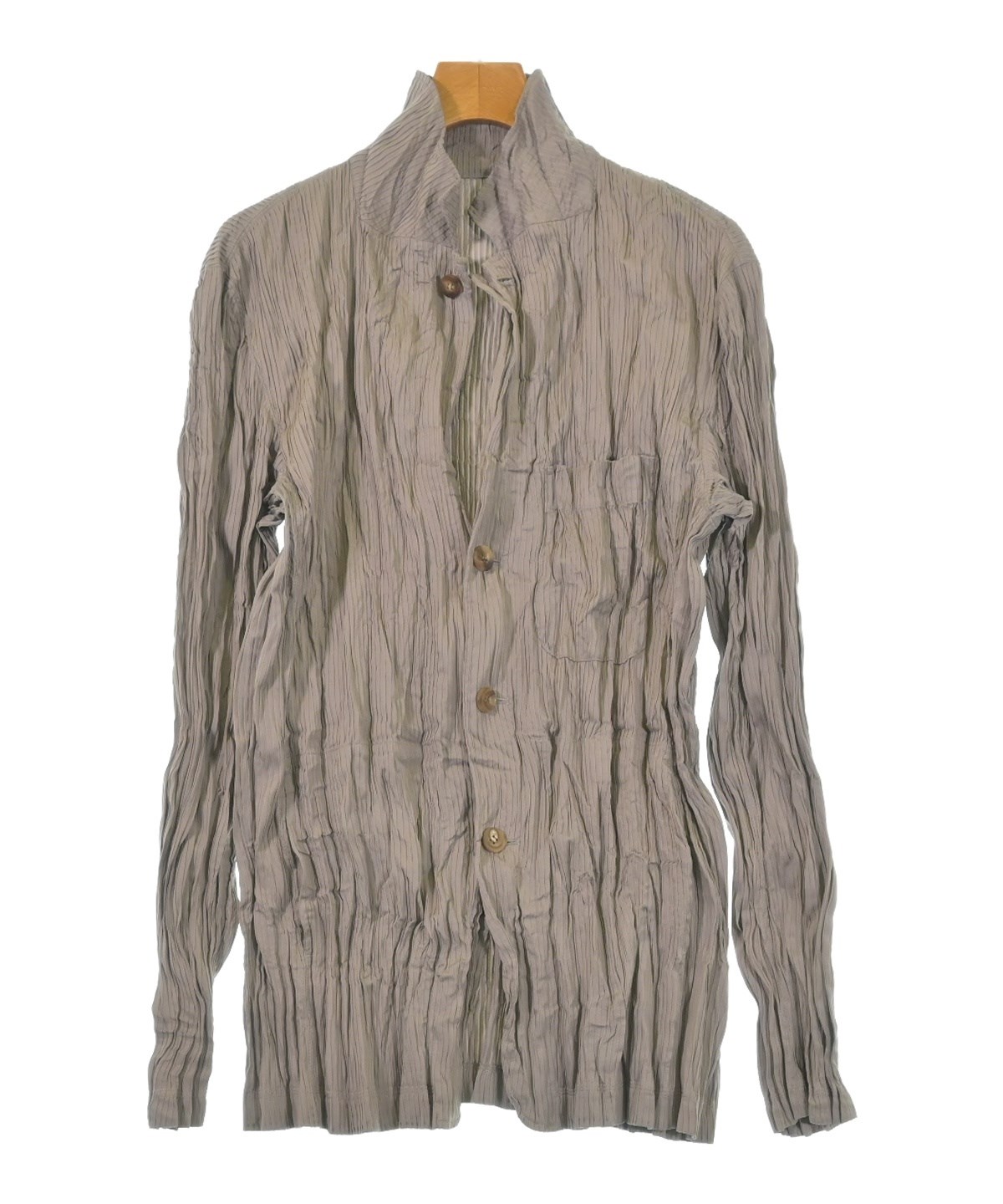 Issey Miyake クラシック　グレープリーツジャケット Issey Miyake クラシック グレープリーツジャケット