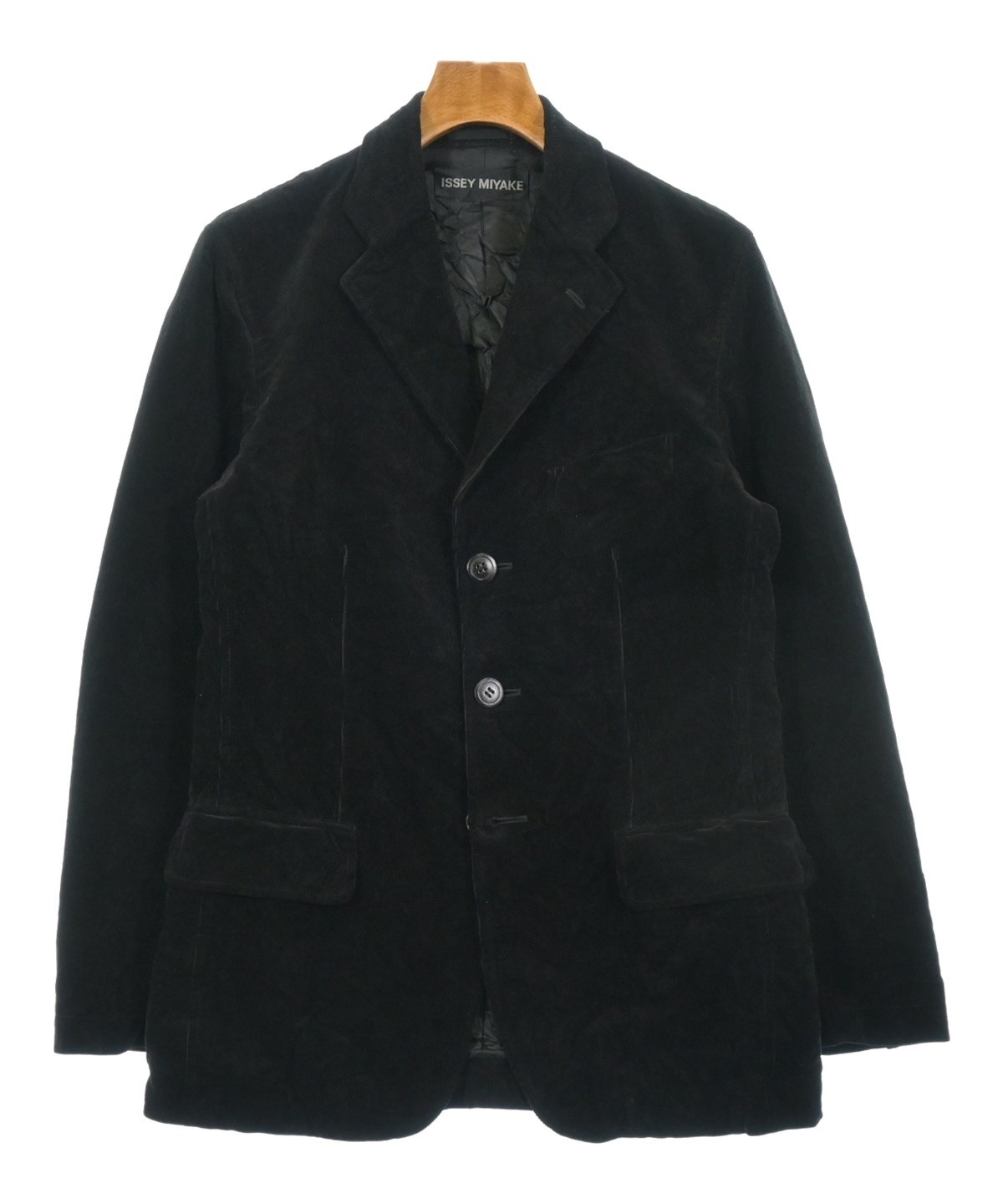 ISSEYMIYAKE ジャケット ISSEY MIYAKE（イッセイミヤケ）カジュアルジャケット 黒 サイズ:1(S位