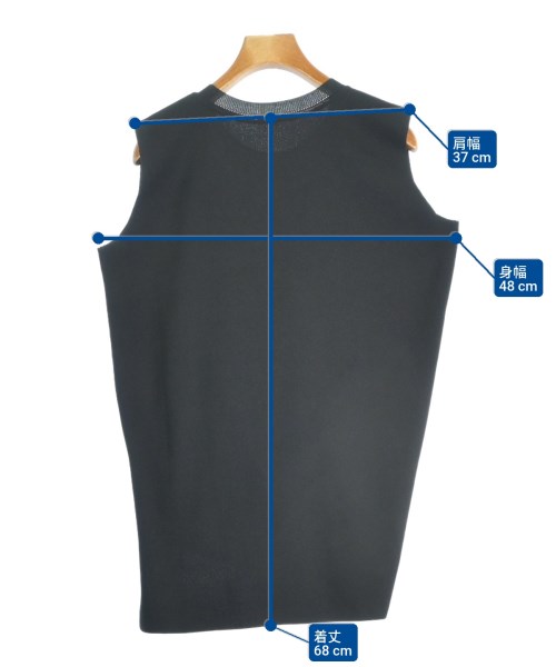 ISSEY MIYAKE（イッセイミヤケ）ベスト 黒 サイズ:M レディース/2200675707022