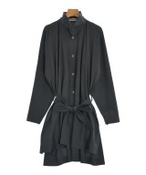 ISSEY MIYAKE（イッセイミヤケ）シャツワンピース 黒 サイズ:2(M位) レディース/2200672289064