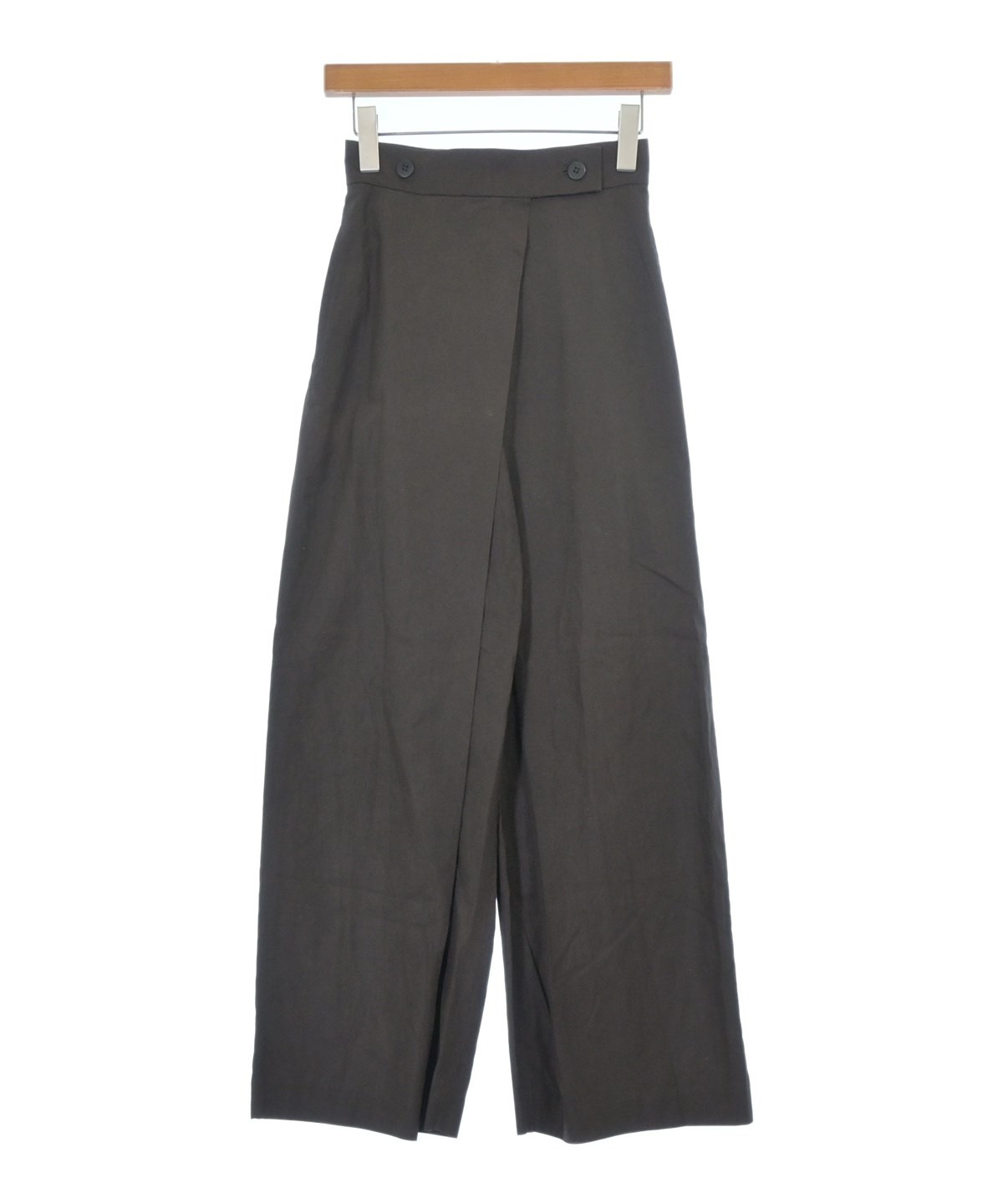 ISSEY MIYAKE（イッセイミヤケ）スラックス 茶 サイズ:M レディース