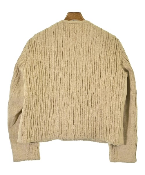 ISSEY MIYAKE（イッセイミヤケ）ノーカラージャケット ベージュ サイズ:M レディース/2200690000184