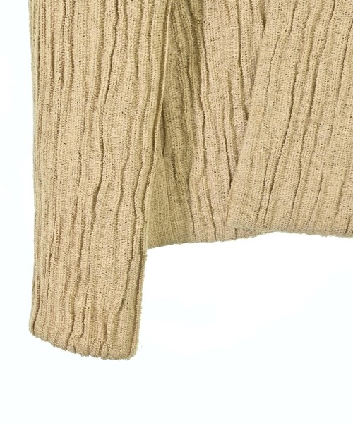 ISSEY MIYAKE（イッセイミヤケ）ノーカラージャケット ベージュ サイズ:M レディース/2200690000184