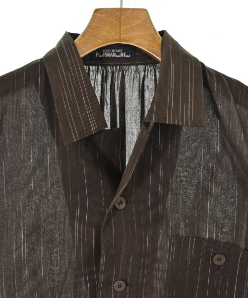 ISSEY MIYAKE（イッセイミヤケ）カジュアルシャツ 茶 サイズ:M レディース/2200690000191