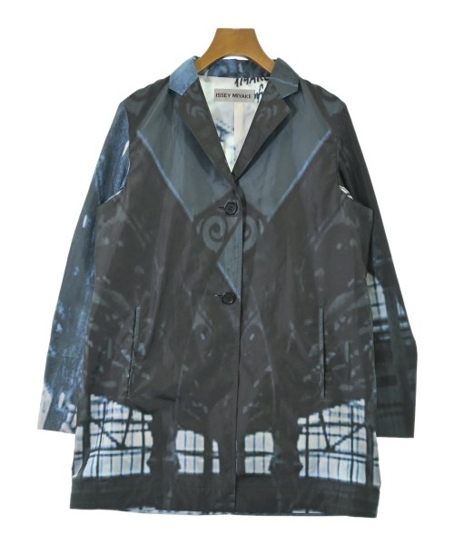ISSEY MIYAKE(イッセイミヤケ)ステンカラーコート その他（柄物・カラフル） サイズ:2(M位)/2200693799023