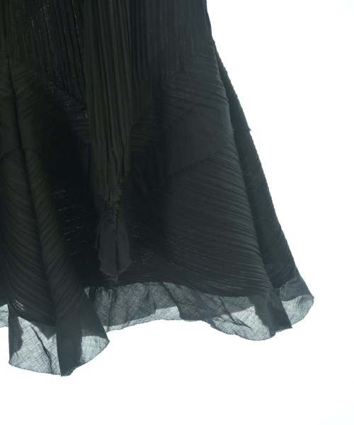 ISSEY MIYAKE（イッセイミヤケ）ひざ丈スカート 黒 サイズ:3(L位) レディース/2200696290572