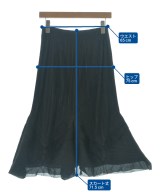 ISSEY MIYAKE（イッセイミヤケ）ひざ丈スカート 黒 サイズ:3(L位) レディース/2200696290572