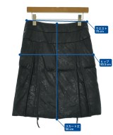 ISSEY MIYAKE（イッセイミヤケ）ひざ丈スカート 黒 サイズ:2(M位) レディース/2200701690021
