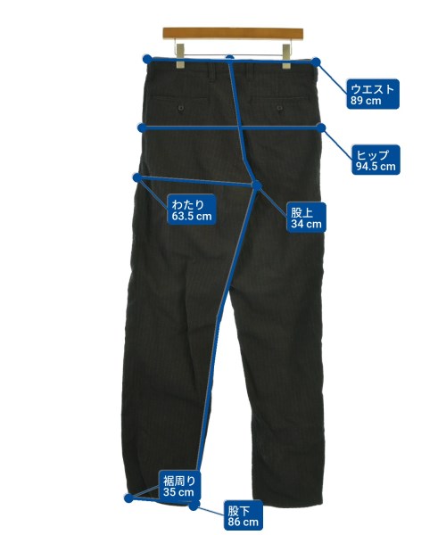 ISSEY MIYAKE（イッセイミヤケ）スラックス 黒 サイズ:4(XL位) メンズ/2200656289028