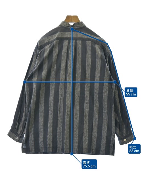 ISSEY MIYAKE（イッセイミヤケ）カジュアルシャツ グレー サイズ:M メンズ/2200656487189