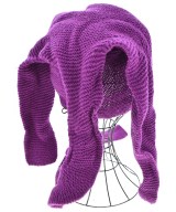 ISSEY MIYAKE（イッセイミヤケ）ニットキャップ・ビーニー 紫 サイズ:- レディース/2200657100018