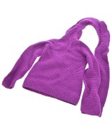 ISSEY MIYAKE（イッセイミヤケ）ニットキャップ・ビーニー 紫 サイズ:- レディース/2200657100018