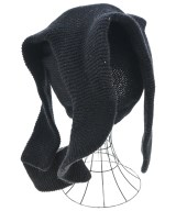 ISSEY MIYAKE（イッセイミヤケ）ニットキャップ・ビーニー 黒 サイズ:- レディース/2200657100025