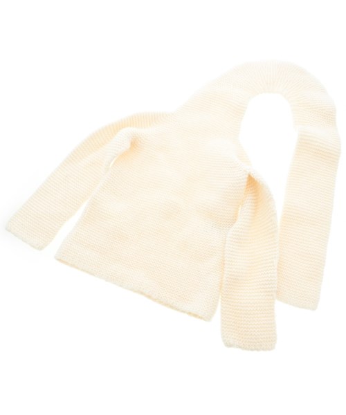 ISSEY MIYAKE（イッセイミヤケ）ニットキャップ・ビーニー 白 サイズ:- レディース/2200657100032