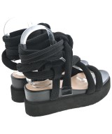 ISSEY MIYAKE（イッセイミヤケ）サンダル 黒 サイズ:EU37(23.5cm位) レディース/2200649947119