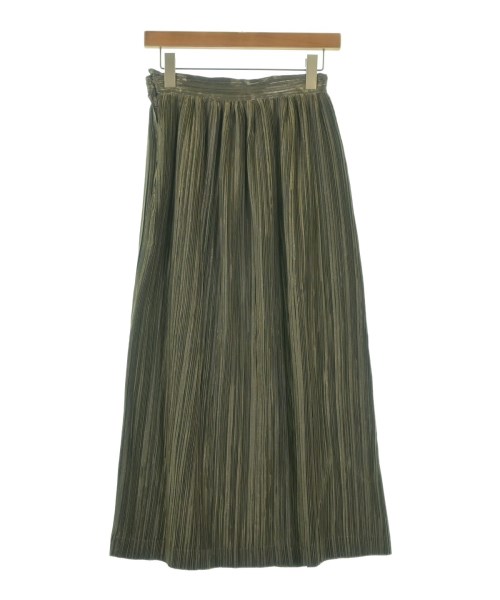 ISSEY MIYAKE（イッセイミヤケ）ロング・マキシ丈スカート カーキ サイズ:M レディース/2200654625033