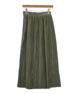 ISSEY MIYAKE（イッセイミヤケ）ロング・マキシ丈スカート カーキ サイズ:M レディース/2200654625033