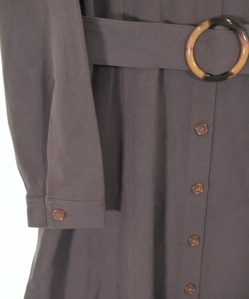 ISSEY MIYAKE（イッセイミヤケ）シャツワンピース 茶 サイズ:M レディース/2200659514073