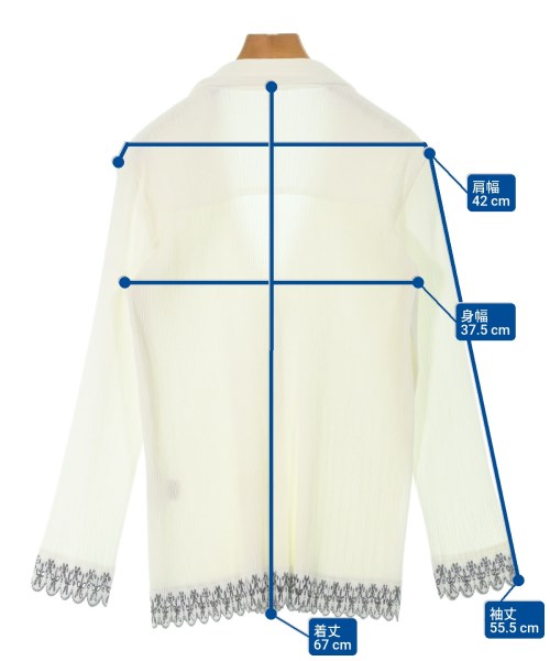 ISSEY MIYAKE（イッセイミヤケ）ジャケット 白 サイズ:2(M位) レディース/2200659703095